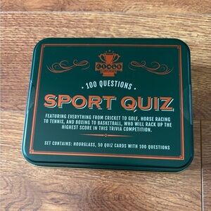 Sport Quiz Game - Green Tin Box